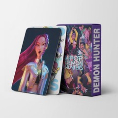预售55张kpop demon hunter猎魔女团二次元动漫周边LOMO小卡