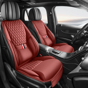 Cross-border best-selling car seat cushion, single seat universal full-leather seat cover with lumbar support and leg rest, suitable for all seasons