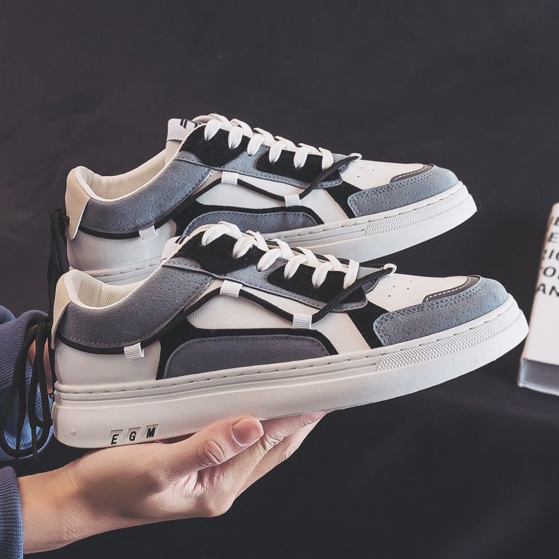 板鞋男低帮男款小白鞋子百搭时尚潮鞋男生休闲鞋透气帆布鞋1823