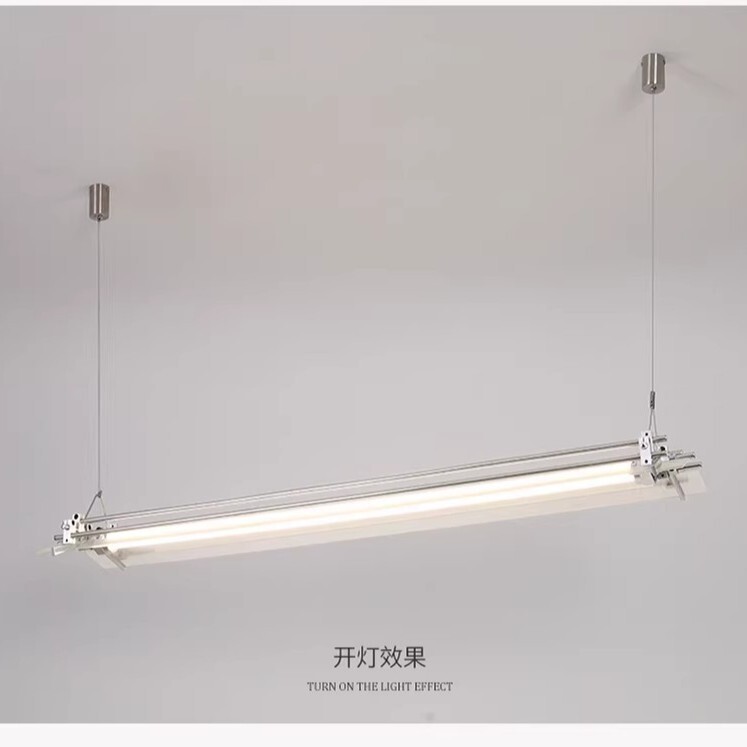 Minimalist Linear Pendant Light Designer Model Light Bar Strip Light for Restaurant, Bar, Office Decoration