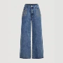 jeans高腰重工爆款牛仔裤