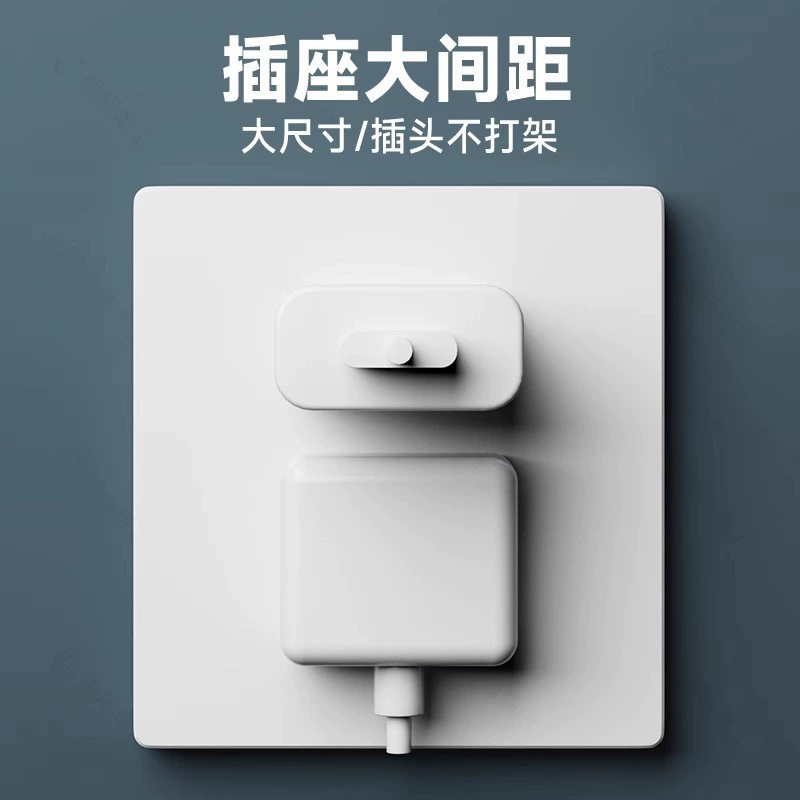 TEP International Electrician Brass Rod Retro White Switch Panel 86 Type Household SIDE 1 Open Three 5 Five Hollow