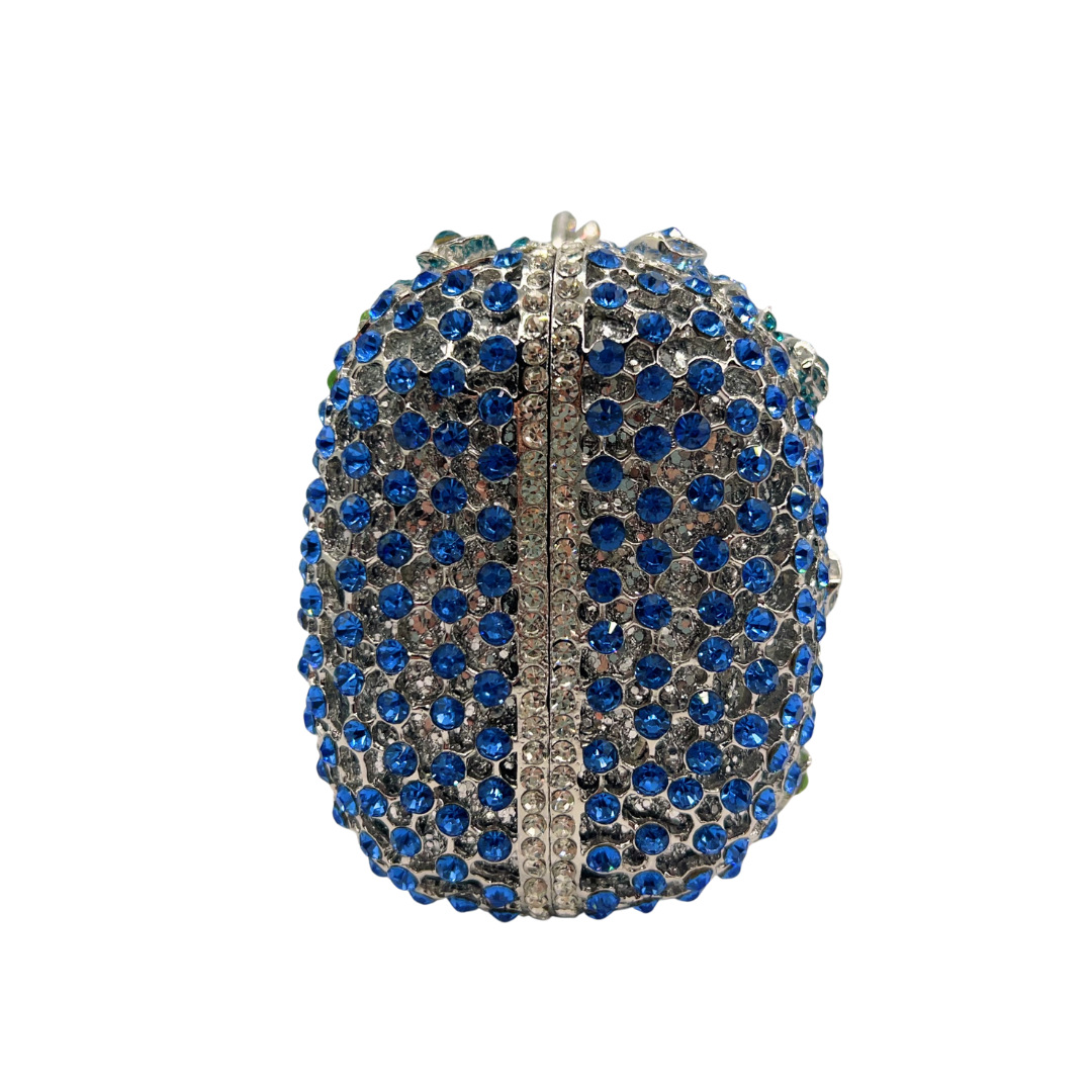 Túi clutch nữ đính đá pha lê dạ hội cao cấp — Xanh bạc, xanh lá cây, Tùy chỉnh màu khác chi tiết 4