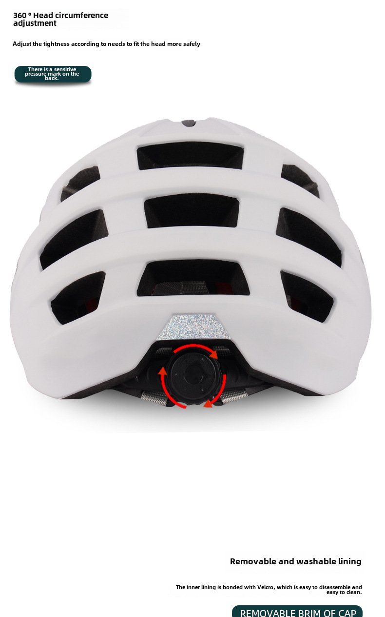 Dostawa bezpośrednio z fabryki Kask rowerowy Zintegrowany kask do jazdy na rowerze na świeżym powietrzu Kask rowerowy_voghion.com
