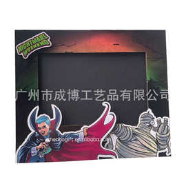 定制动画卡通IP纪念品高档3D木质浮雕相框背架 相框支架
