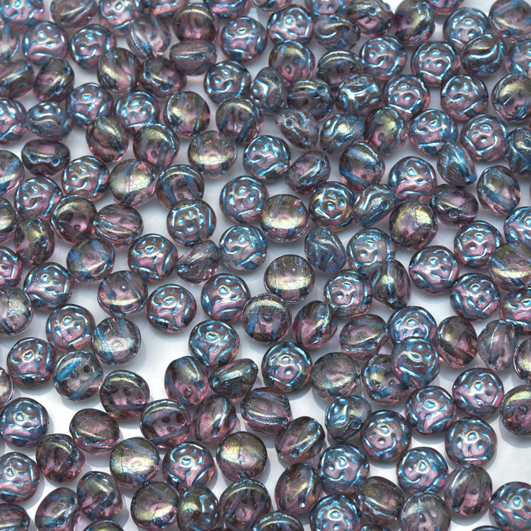 Nuevo checa perlas de vidrio preciosa Bossa Rosa 29 colores 8mm,12mm perlas sueltas 100g paquete