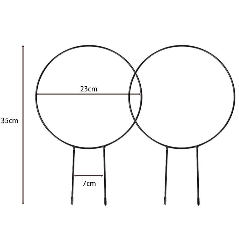 ★★블랙 라운드 [2 장] 연철 모양 등산 프레임