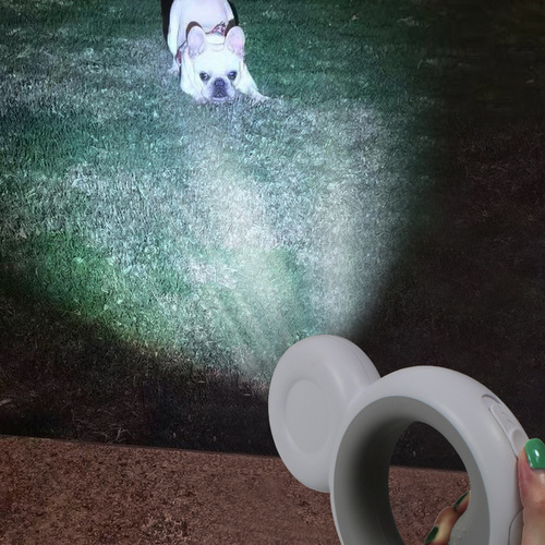 New multifunctional traction rope, night light, garbage bag, pet supplies, automatic shrinking dog leash, dog retractable dog leash