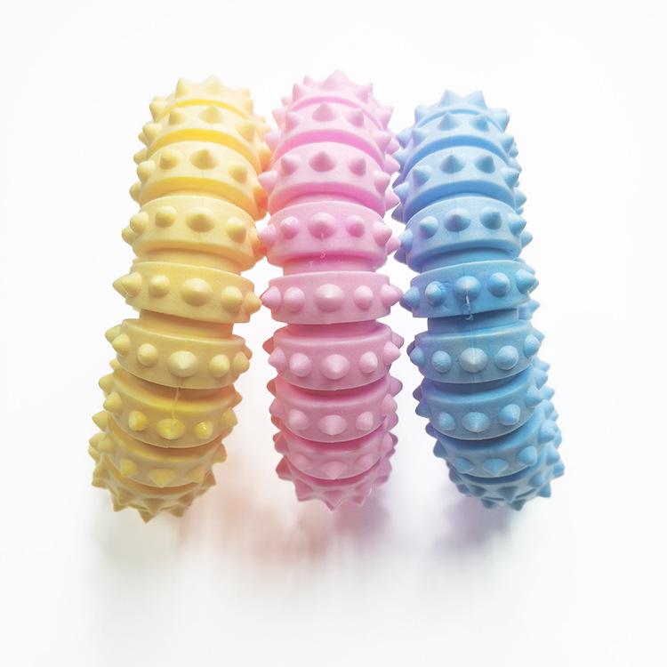 Juguete tapado para aliviar la mordedura de las mascotas Juguete de espuma Circle TPR Juguete interactivo para perros de entrenamiento grande, mediano y pequeño resistente a los mordiscos