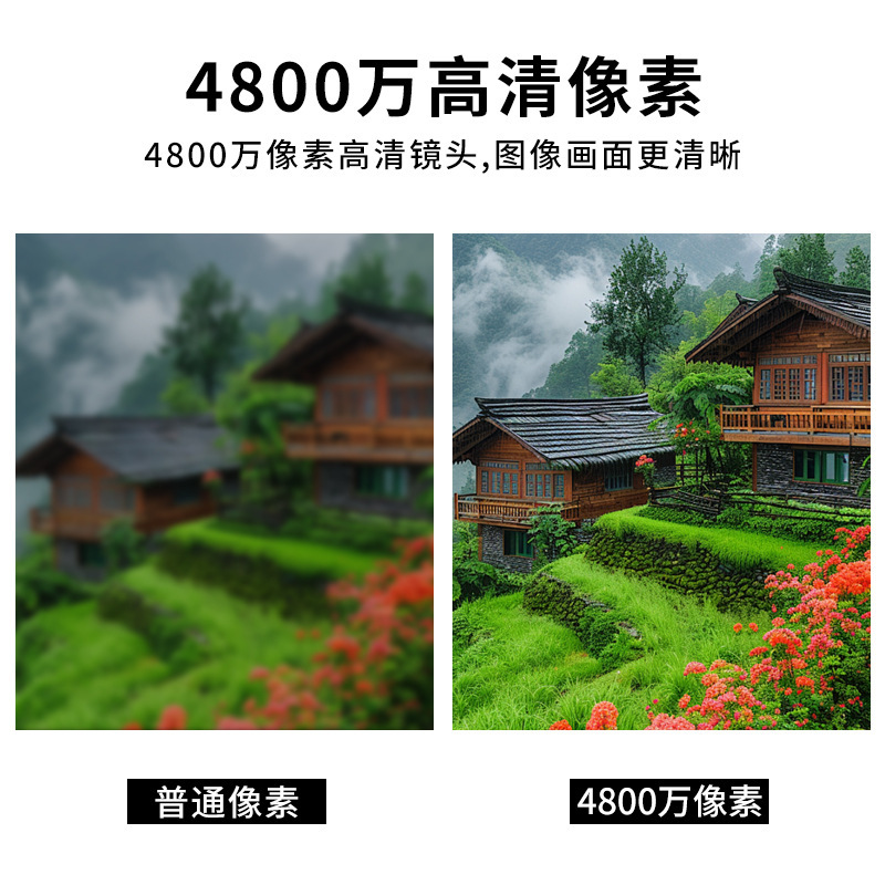 4800万像素工业级图像分析usb广角无畸变30帧YUV摄像头模组批发|undefined