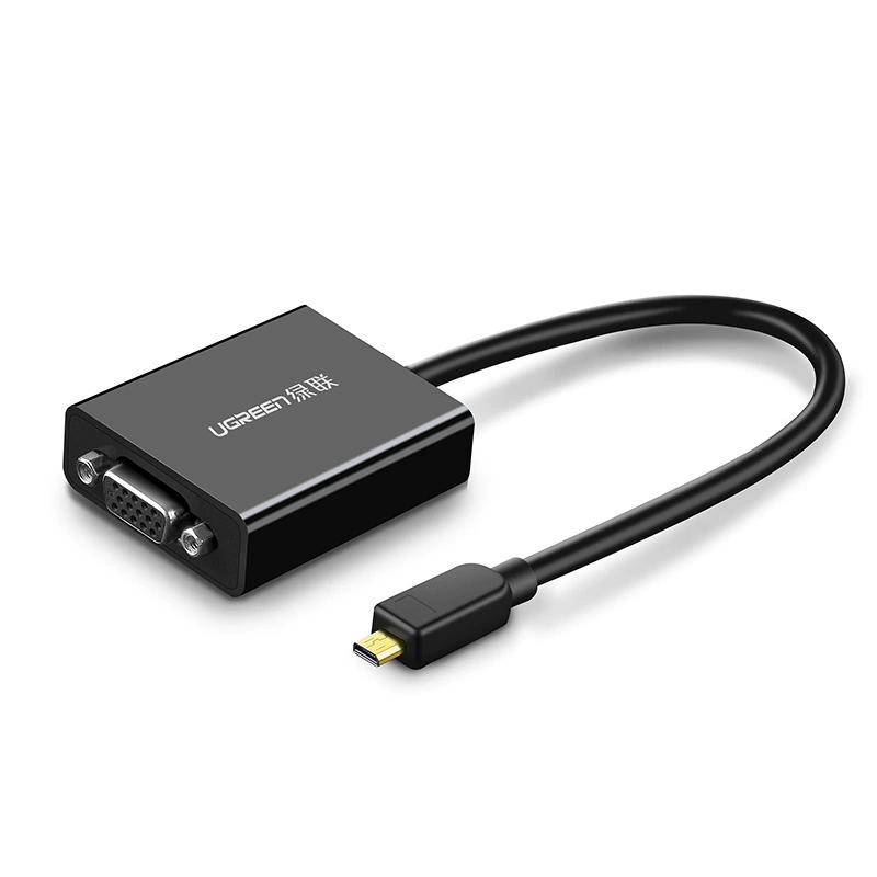 UGREEN Green Union Micro HDMI TO VGA Conversion Connection Connector Cable Piece Camera Notebook