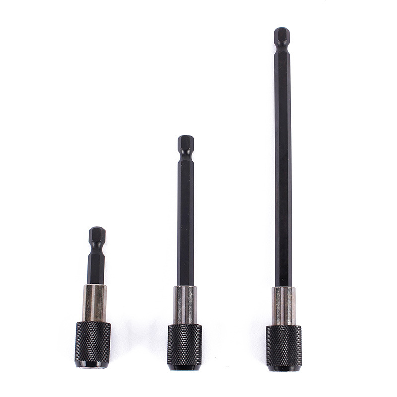 Productos al contado 60/100/150mm de tres piezas de cambio rápido biela mango hexagonal 1/4 interior hexagonal de liberación rápida de autobloqueo varilla de extensión