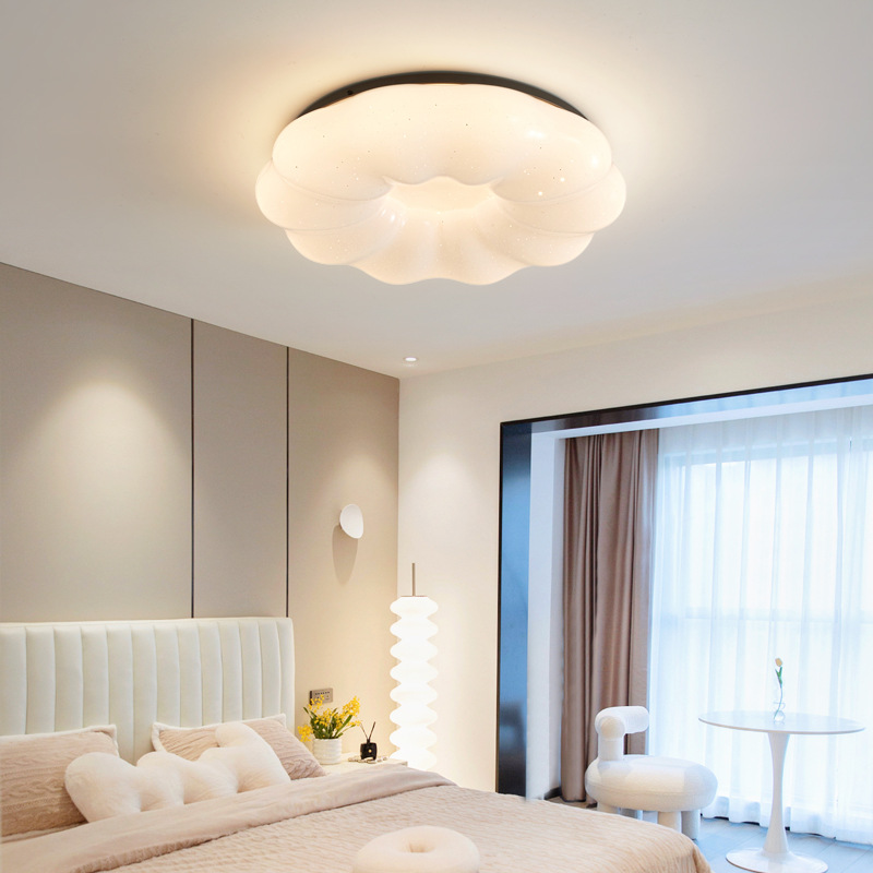 Full Spectrum Pumpkin Lantern Eye Protection Romantic Lamp Girls Light Luxury Daughter Room Lamp Full Copper Master Bedroom Lamp Ceiling Lamp