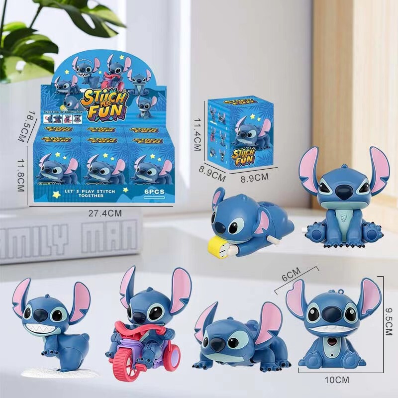 新品52TOYS史迪奇在身边盲盒发条玩具可动公仔潮玩搞怪盲盒礼物|undefined