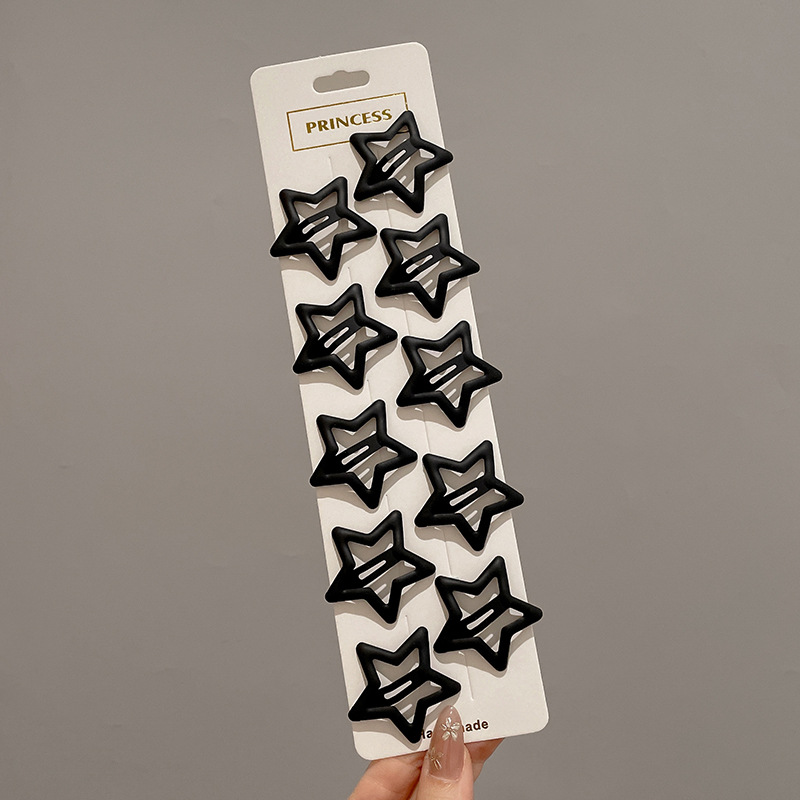 Horquilla de estrella colorida de dopamina, accesorio para el cabello para niños, horquilla con clip de flequillo lateral bonito para niñas, adorno para el cabello con clip BB.