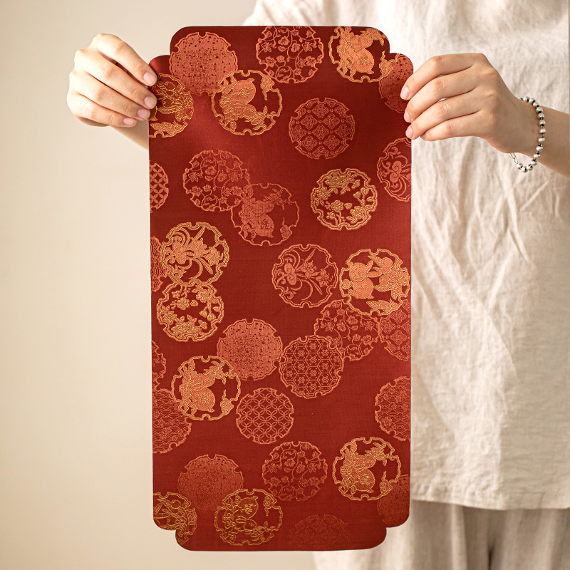 Jade Rabbit Brocade Tea Mat Zen Waterproof Cloth Mat Tea Table Home Dry Infusion Table Kung Fu Tea Set Accessories Tea Ceremony Spare Parts