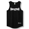 Heraclitus black american vest-white label