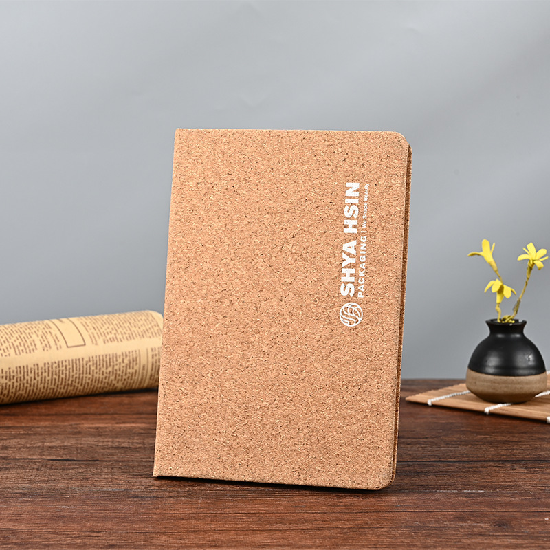 Cuaderno de cuero de corcho ecológico personalizado empalme a5 cuaderno de negocios transfronterizos de alto valor de cara al por mayor