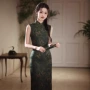 修身气质春夏无袖女旗袍
