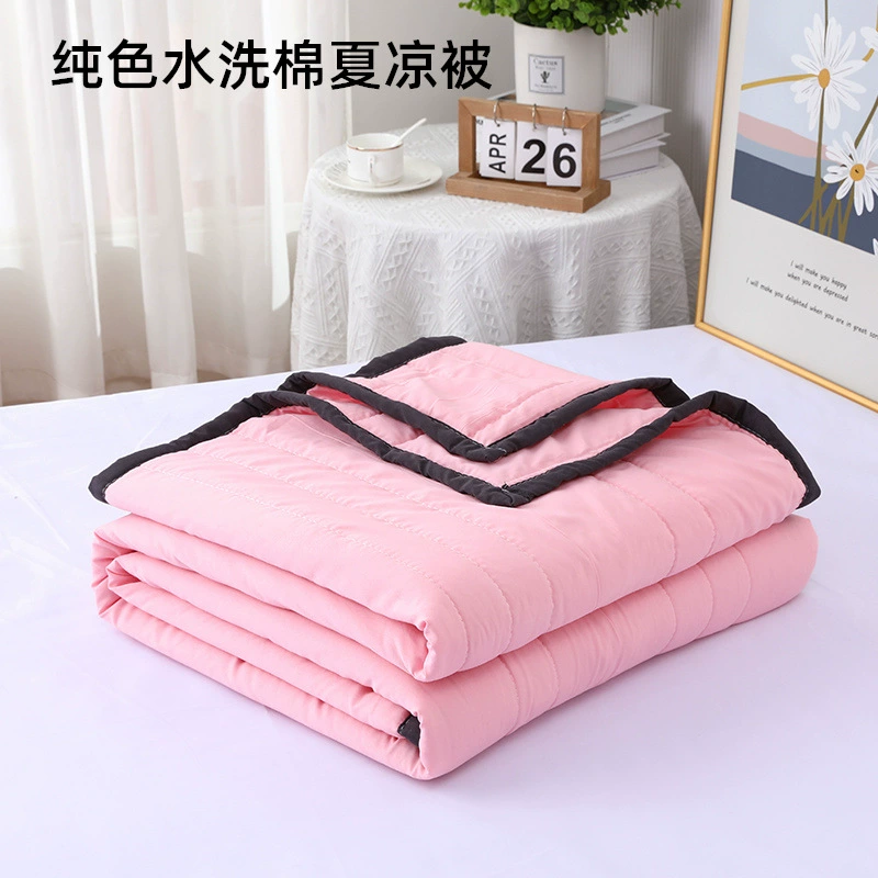 Производители напрямую поставляют хлопчатобумажное одеяло Летнее прохладное одеяло однотонное подарочное стеганое одеяло Летнее тонкое стеганое одеяло новый стеганое одеяло оптом