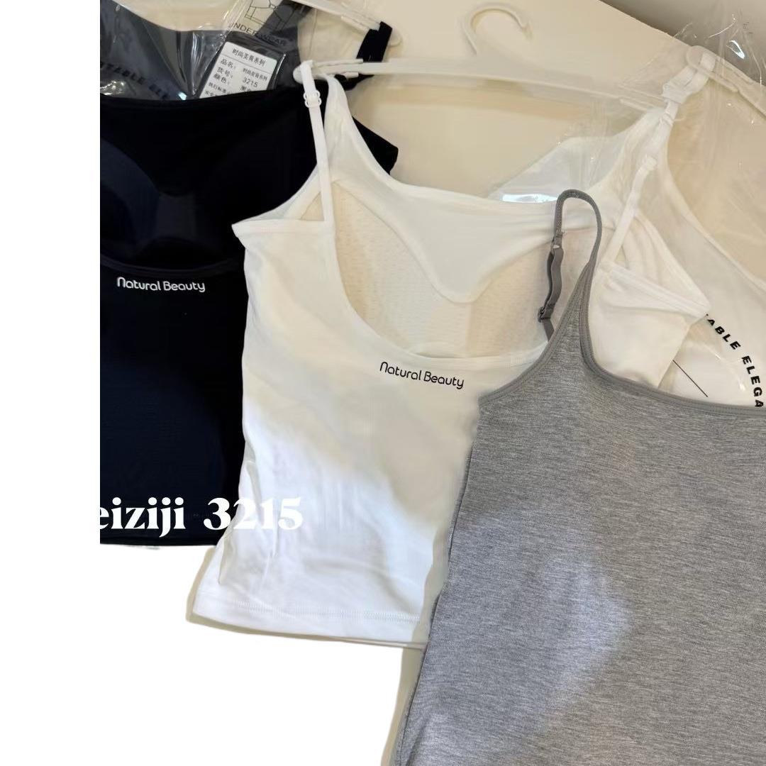 페이즈지 레터링 빅U 컷아웃 캐미솔 여성용, 가슴 패드 내장 일체형 컵, 아우터로 착용 가능, 슬림핏, 슬리밍 효과