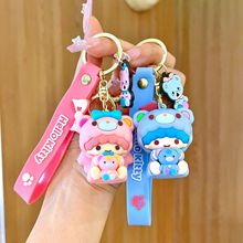 卡通可爱三丽鸥硅胶抱宠钥匙扣创意大耳狗情侣汽车包包挂件小礼品
