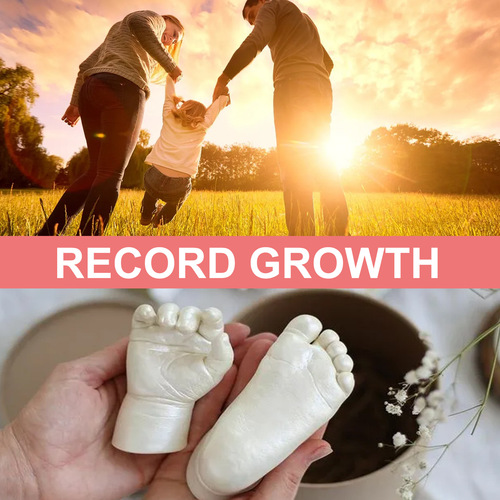3D baby three-dimensional hand mold powder souvenir creative hand and footprint children's full moon hundred days cloning model powder