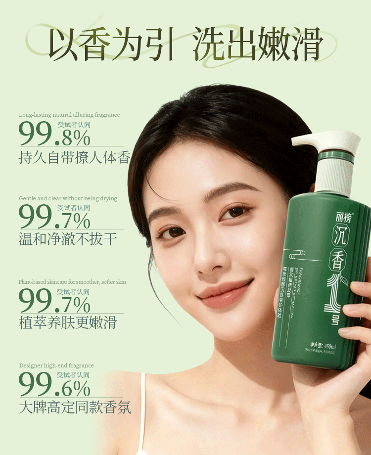 Refreshing shower gel, scarlet wood, 460 ml