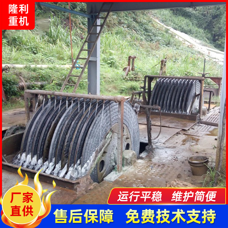 磁铁矿尾矿回收设备 盘式磁选机  大型自动化尾矿回收机设备