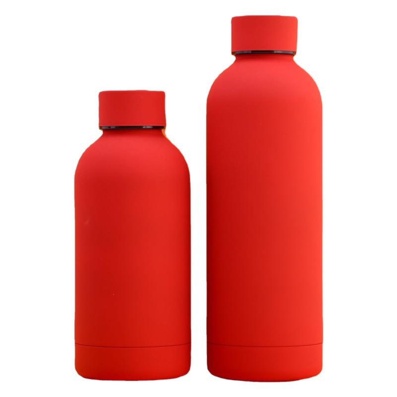 De alto aspecto de acero inoxidable 304 mini termo taza de gran capacidad pequeña boca olla hembra estudiante al aire libre deportes portátiles botella de agua