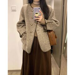 春秋款新品显瘦保暖新品外套女美拉德小个子新品法式休闲上衣潮