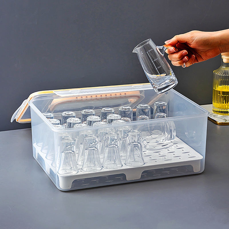 Wine Glass Storage Box, White Wine Glass Divider, Dust-Proof Wine Set, Wine Bottle, Tea Set, Tea Cup, Small Wine Glass Storage Box