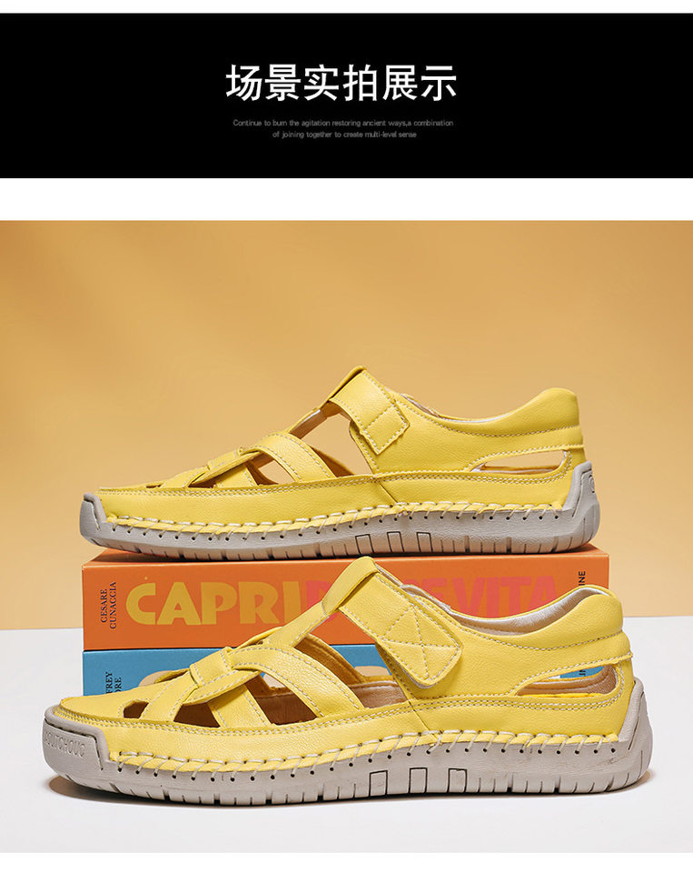 Dép sandal nữ quai ngang đế bằng dệt mềm nhẹ chống trượt đi biển — 2509 màu, 2509 màu hồng, 2509 quả mơ, 2509 xanh chi tiết 19