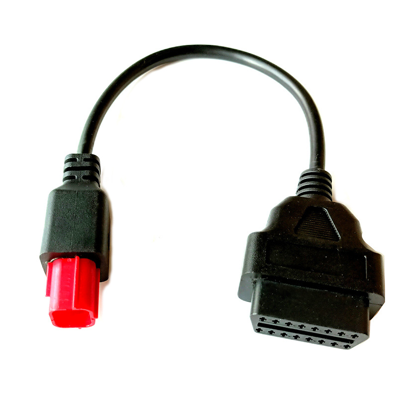 OBD 16pin to 6 pin for Honda Motorcycle 6Pin摩托车国四六针线