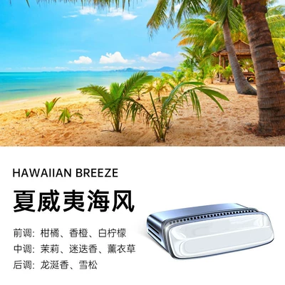 Suitable for Tesla model3/y Car Perfume Aromatherapy - coloured-glaze-white-hawaiian-sea-breeze-sweet-fruit-fragrance-1