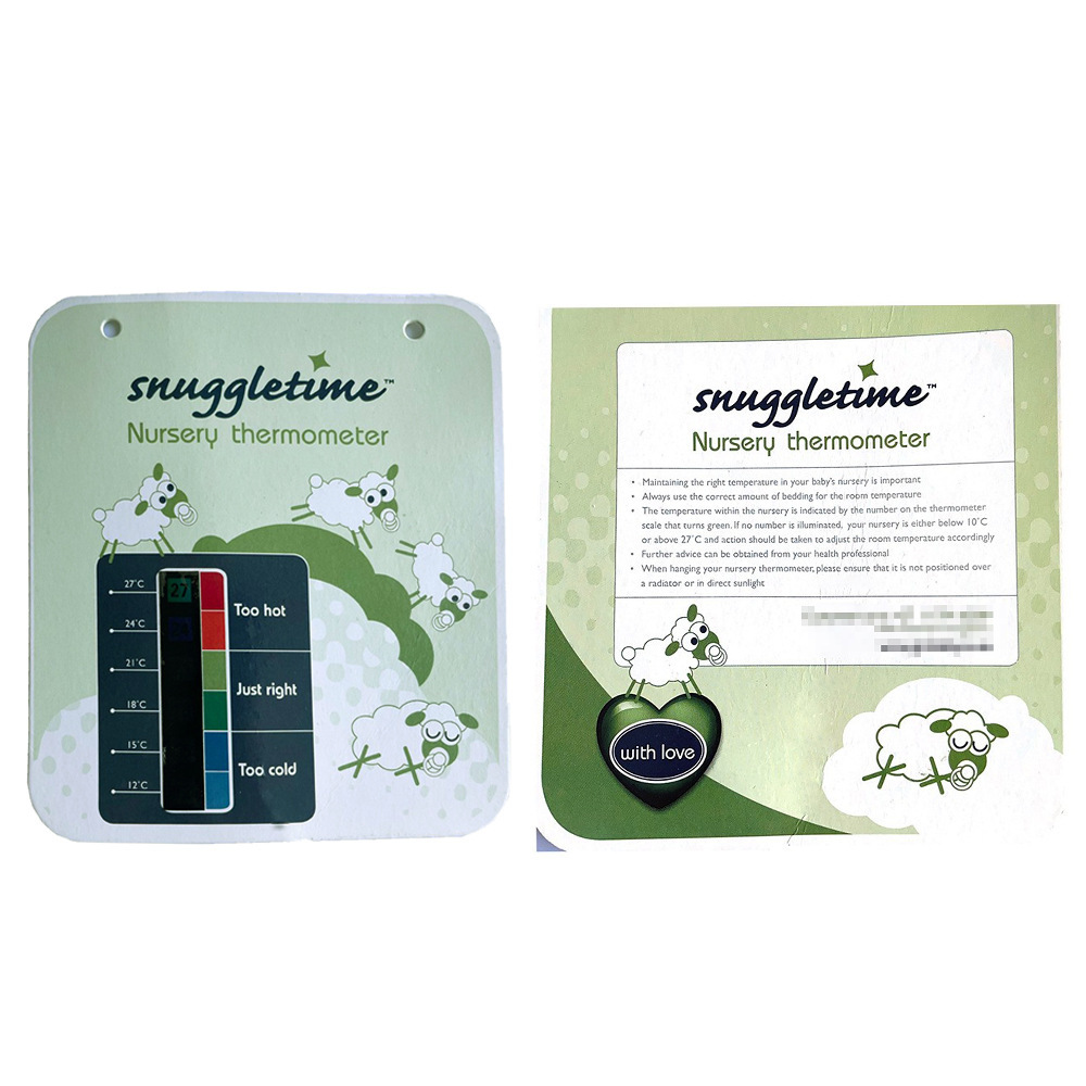 卡通室内温度卡婴儿睡袋测温卡软磁冰箱贴可加logo温度贴纸卡标签