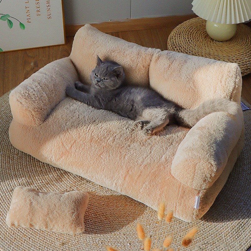 공장 도매 고양이 집 겨울용 따뜻한 대형 애완동물 고양이 소파 분리 세탁 가능 애완견 집 고양이 용품