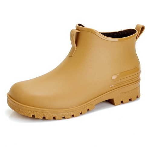 Men's Chelsea rain boots short boots women's fashionable outdoor wading shoes low-top rubber shoes slip-on shoes