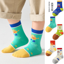 秋季新款儿童袜子男童女童秋冬薄款透气网眼童袜韩版卡通学生袜