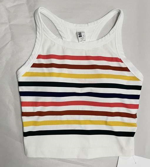 Transfronterizos a prueba de choques en forma de I espalda una sola pieza de color contraposición correr ropa interior deportiva de pilates para mujeres set de yoga verano