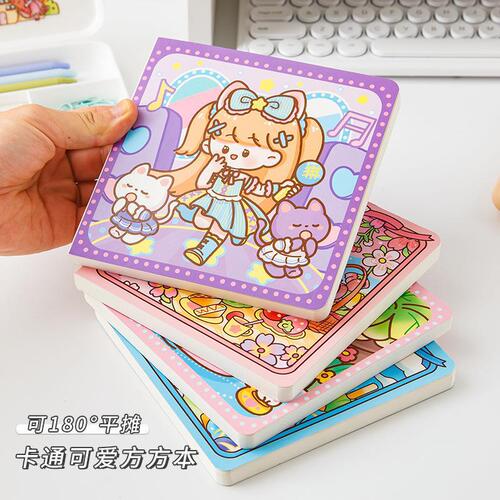 Kakajiang square book, cute and beautiful hand ledger, creative square note planning book, ledger book wholesale