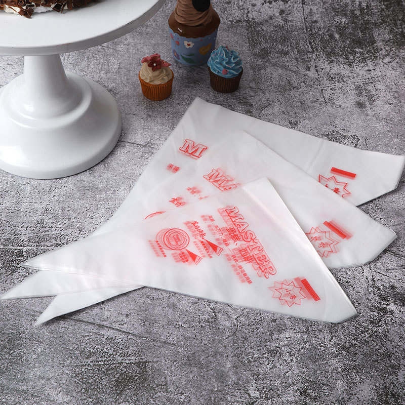 Bolsa de pastelería transparente pequeño mediano grande engrosada bolsa de pastelería desechable pastel de crema pastelería bolsa de boquilla 100 piezas