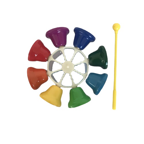 Orff percussion instrument teaching aids eight-tone bell, touch bell, eight-tone lesson bell, eight-tone bell