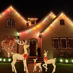 国境を越えて爆発したクリスマスDeer Lighting Happy New Yearガーデンクリスマス発光鹿