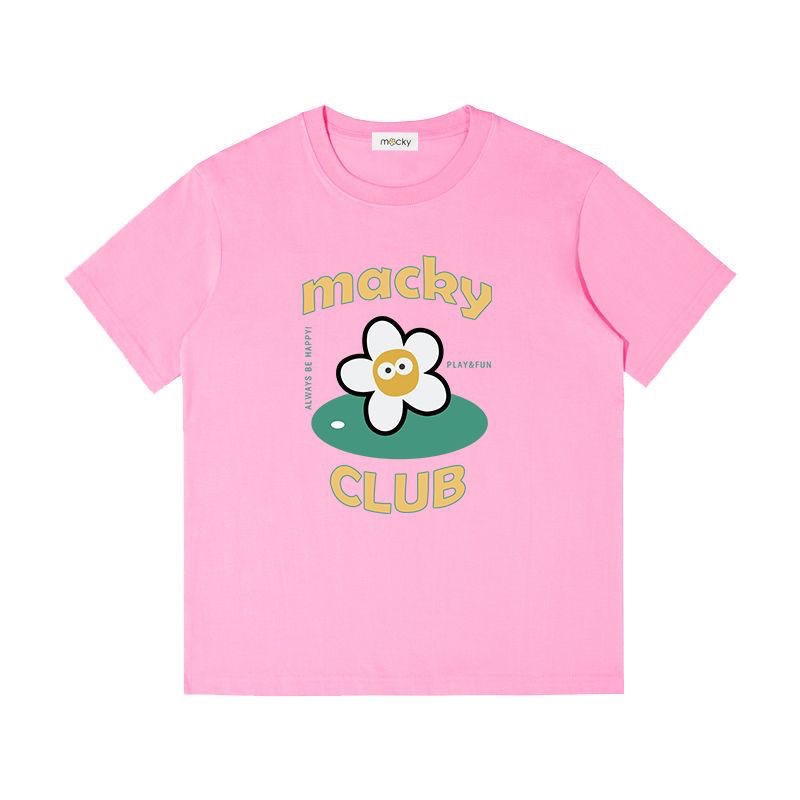 25 Pure Cotton New Golf Clothes Women's Round Neck Loose Short-Sleeved Casual T-Shirt Summer Tops Trendy Brand