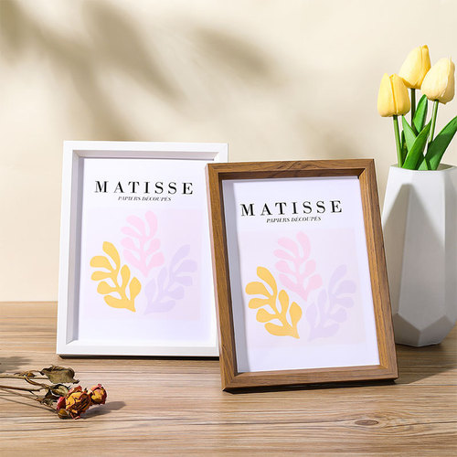 Simple wooden picture frame for table wholesale 5-inch 6-inch 7-inch 8-inch 10-inch A4 creative children's picture frame wall painting frame