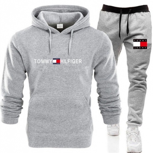 New Spring and Autumn Season Casual Men's Hooded Sweatshirt Set, Overseas and European Popular Casual Trendy Men's Sweatshirt Set