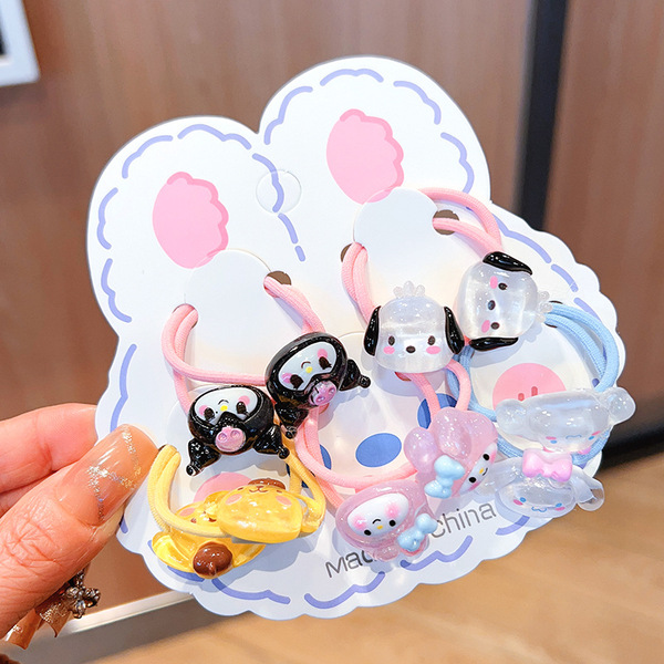 Cute children's elastic cartoon hair rope