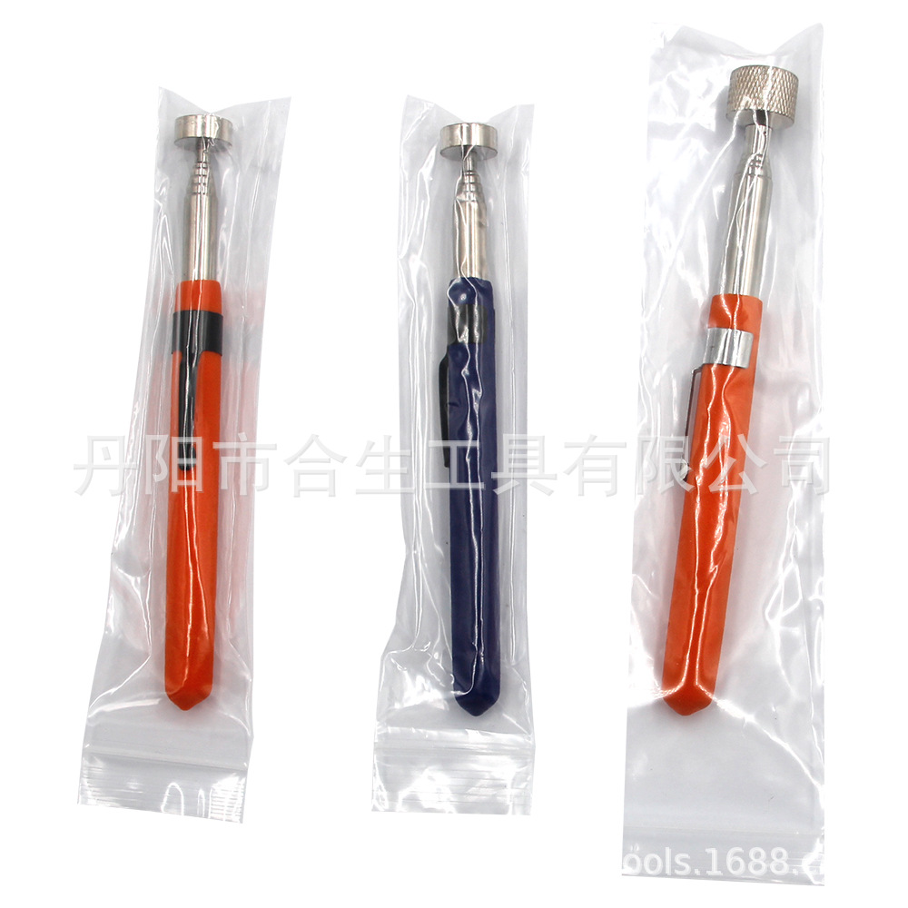 Retráctil magnético portátil pick-up con clip de la pluma imán de succión de hierro palo de succión herramienta de recogida