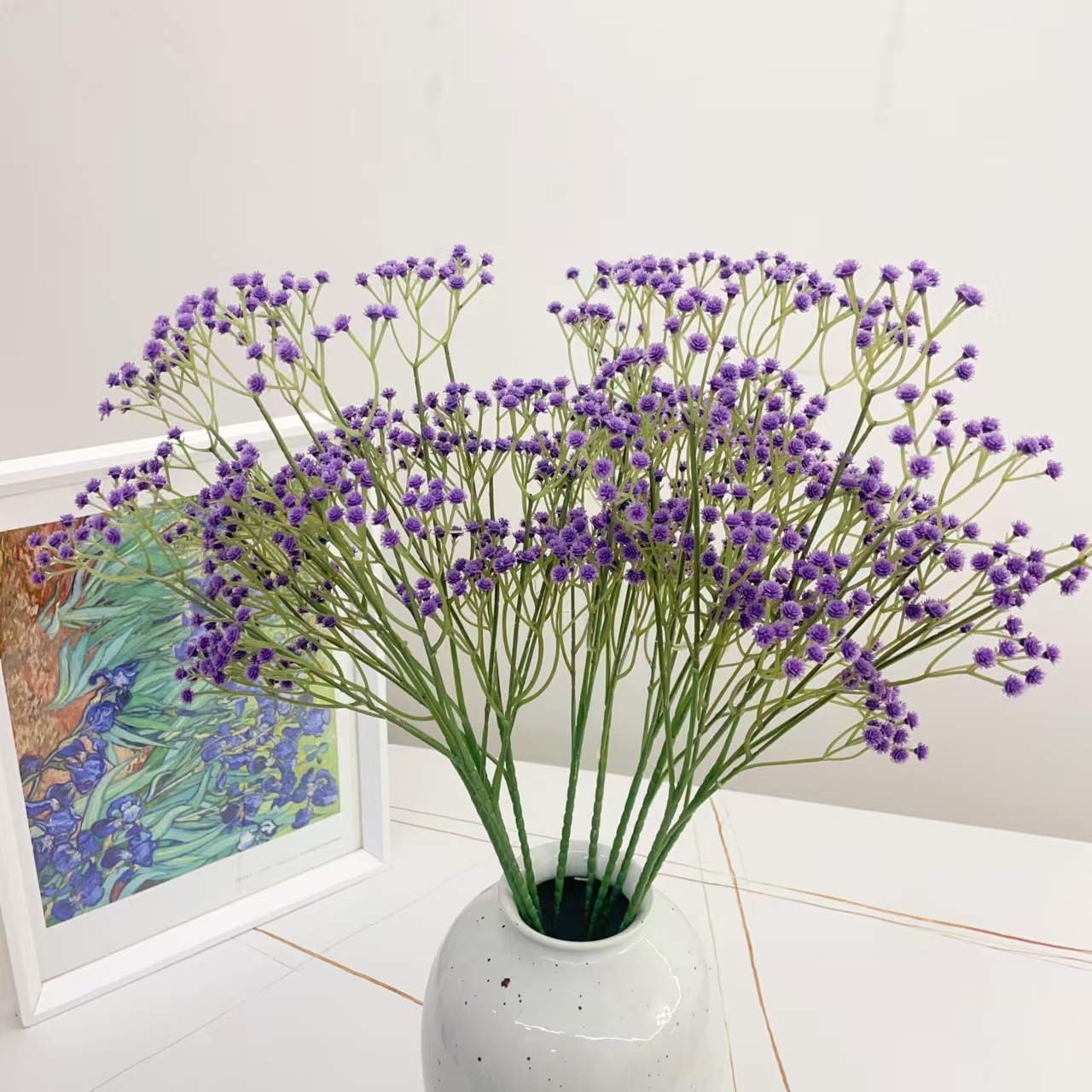 Ramo de flores falsas de gypsophila (nubes) – para bodas, fotografía, decoración del hogar, dama de honor.